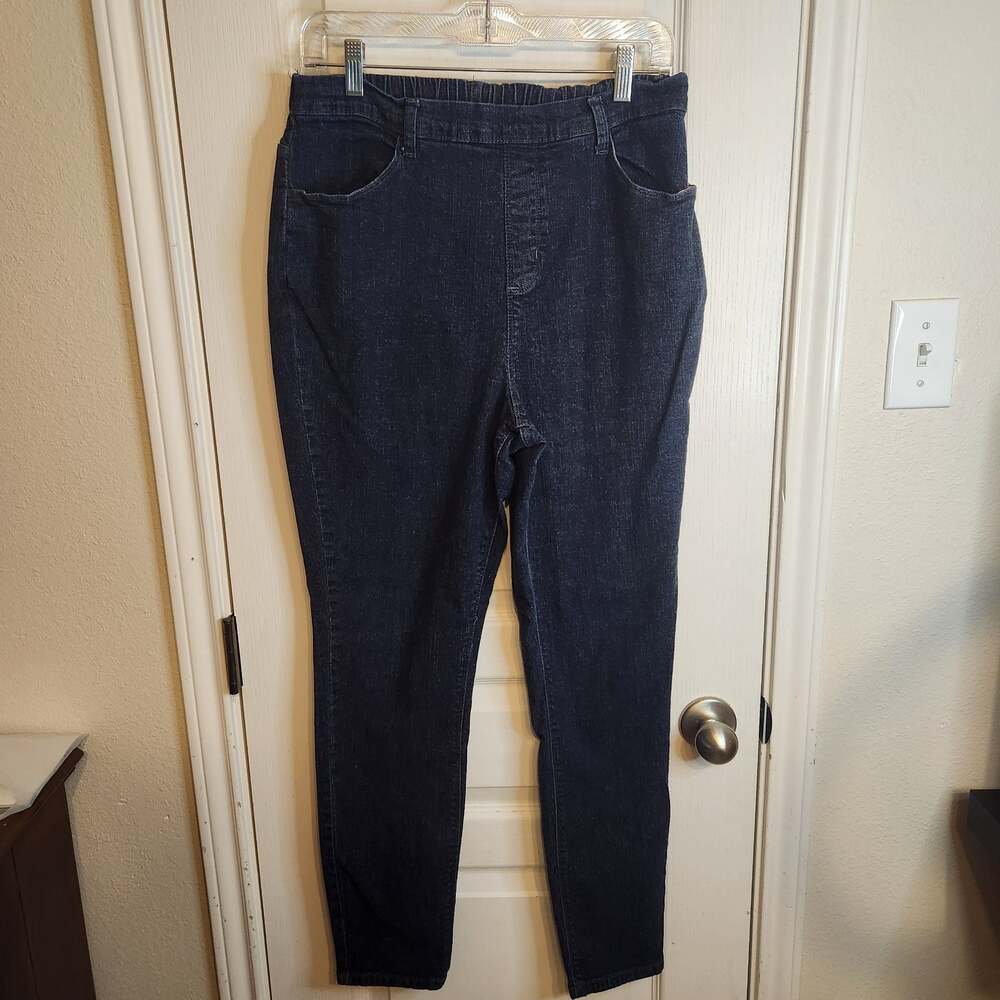 d&c0 denim + company Women's Dark Wash Denim Pull-On Jeans